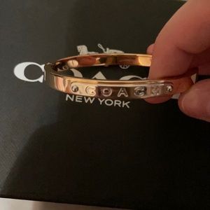 coach rose gold bracelet